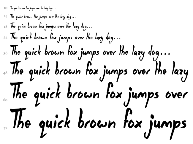 Darkside of the Morning font waterfall